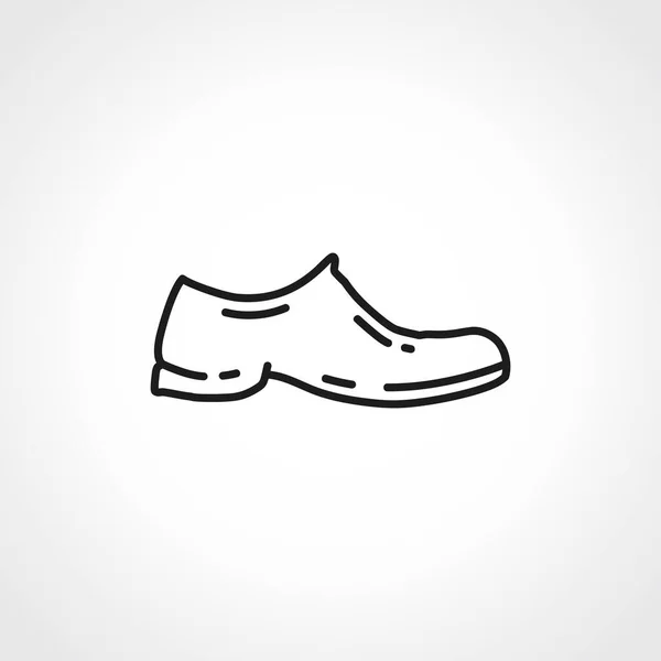 经典的鞋线图标 鞋子轮廓图标 — 图库矢量图片