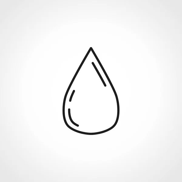 Εικονίδιο Γραμμής Ρίψης Νερού Γραμμικό Εικονίδιο Σταγόνας Νερού — Διανυσματικό Αρχείο
