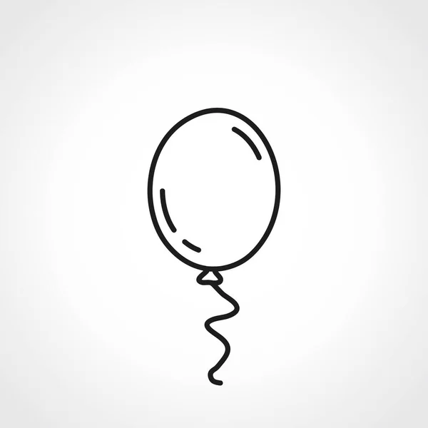 Balloon Line Icon Balloon Web Linear Icon — Stock Vector