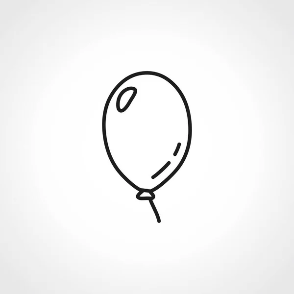 Balloon Line Icon Balloon Web Linear Icon — Stock Vector