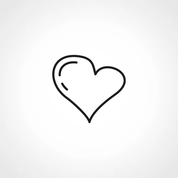 Εικονίδιο Γραμμής Καρδιάς Καρδιά Αγάπη Web Γραμμικό Εικονίδιο — Διανυσματικό Αρχείο