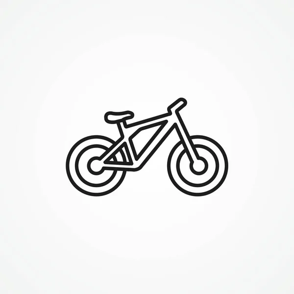 Ícone Linha Bicicleta Ícone Linear Web Bicicleta — Vetor de Stock