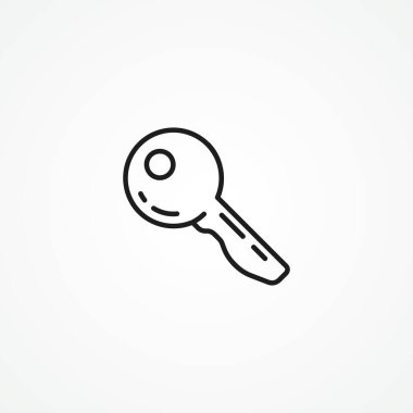 anahtar satır simgesi. anahtar özet simgesine erişir