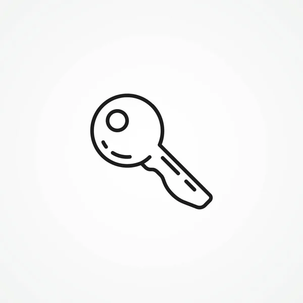 Иконка Ключевой Строки Acces Key Outline Icon — стоковый вектор