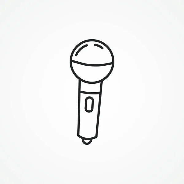 Mikrofonleitungssymbol Mikrofonleitungssymbol — Stockvektor