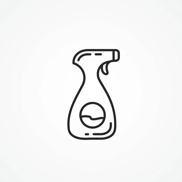 Sprayer Line Icon Clean Sprayer Bottle Line Icon — Stock Vector