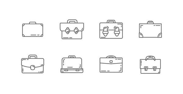 Briefcase Line Icon Portfolio Line Icon — Stock Vector