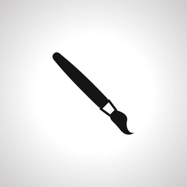 Boya fırçası simgesi. sanatsal boya fırçası simgesi.