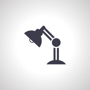 Masa lambası ikonu. masa lambası simgesi