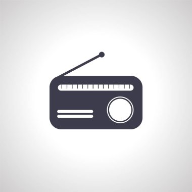 Radyo ikonu. Radyo simgesi.