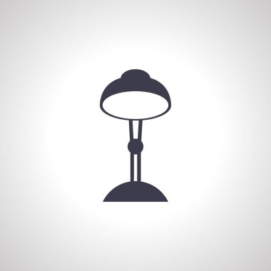 Masa lambası ikonu. masa lambası simgesi