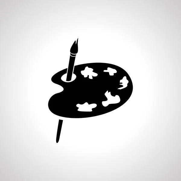 Рисунок Палитры Значок Кисти Иконка — стоковый вектор
