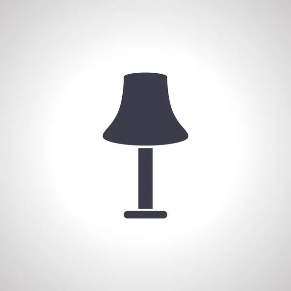 Icône Lampe Bureau Icône Lampe Table — Image vectorielle