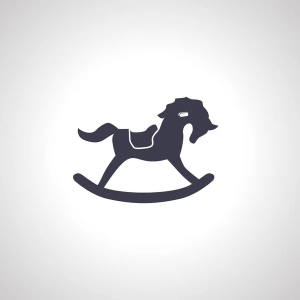 Άλογο Κουνιστή Εικόνα Εικονίδιο Αλόγου Παιχνιδιού — Διανυσματικό Αρχείο