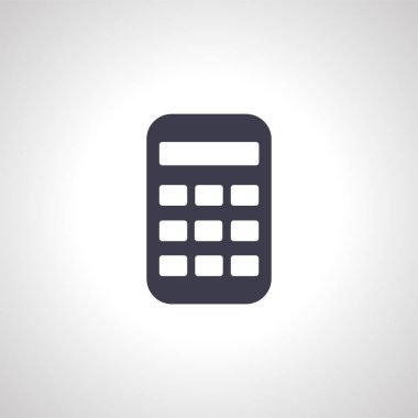 Hesap makinesi simgesi. Hesaplayıcı basit simgesi.