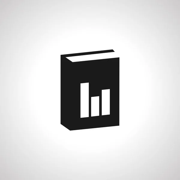 Ícone Relatório Anual Livro Com Ícone Gráfico Barras —  Vetores de Stock