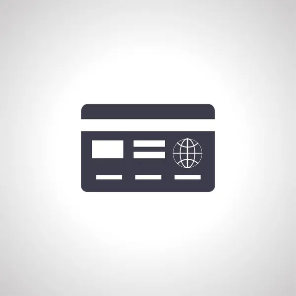 Kreditkortsikonen Ikonen För Debitering — Stock vektor