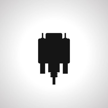 DVI kablosu, VGA ekran tıkacı simgesi. VGA kablo simgesi