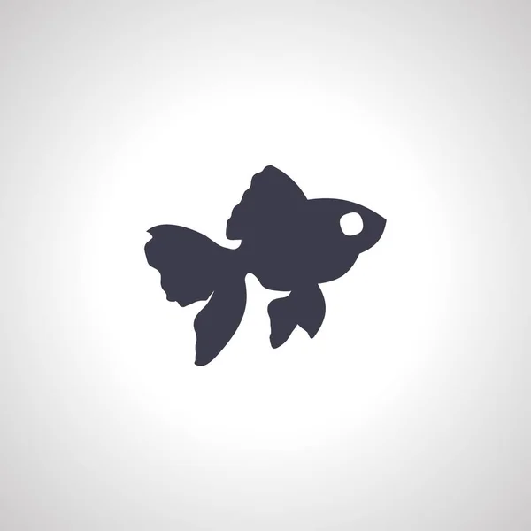 Fisch Ikone Exotisches Fisch Symbol — Stockvektor
