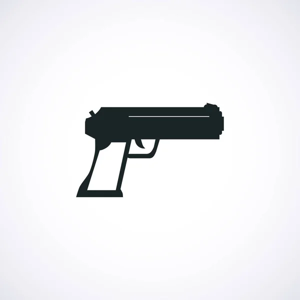 Пістолет Проста Іконка Значок Пістолета Значок Пістолета — стоковий вектор