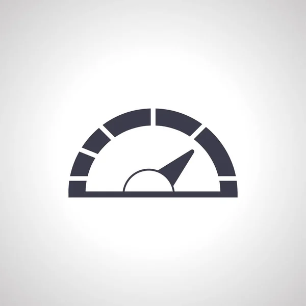Pictogram Van Het Dashboard Toerenteller Met Snelheidsmeter Icoon Pictogram Schaalmeter — Stockvector