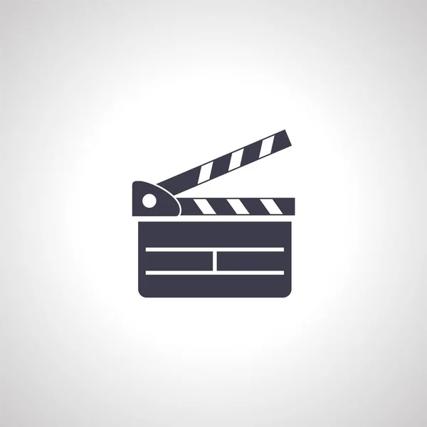 Clapper Board Ikone Filmklapper Ikone — Stockvektor