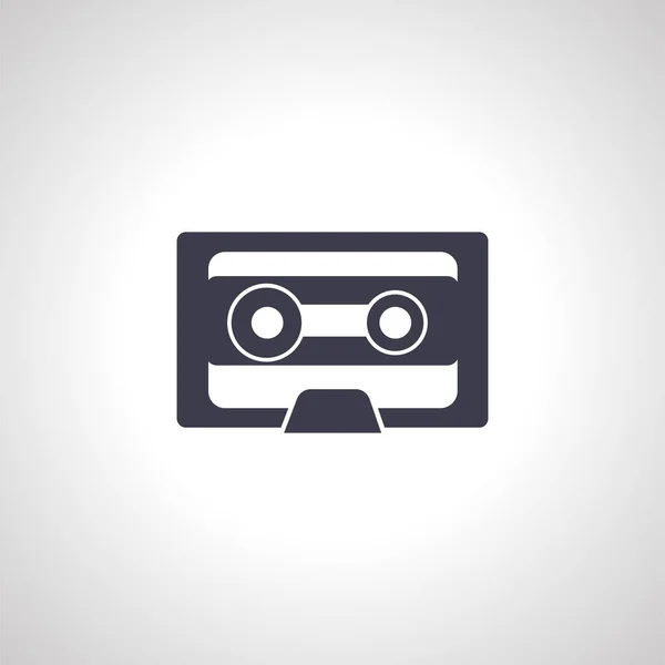 Audiocassette Icoon Pictogram Geluidsband — Stockvector