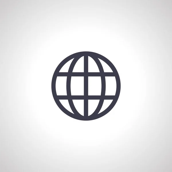 earth meridians icon. Go to web icon, earth icon