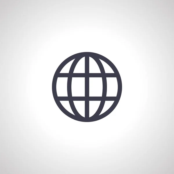 Earth Meridians Icon Web Icon Earth Icon — Stok Vektör