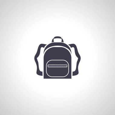 Backpack icon. school bag icon.