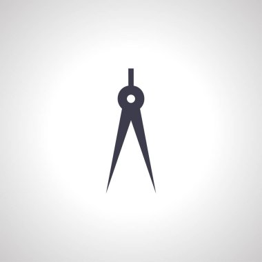 divider icon. drawing compass icon