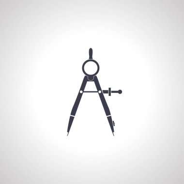 divider icon. drawing compass icon