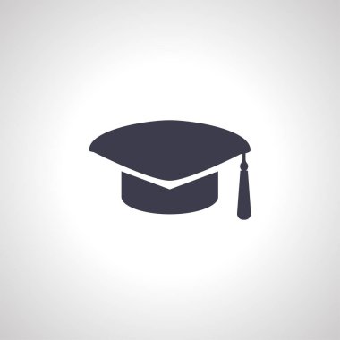 Graduation cap icon. Graduation cap icon.