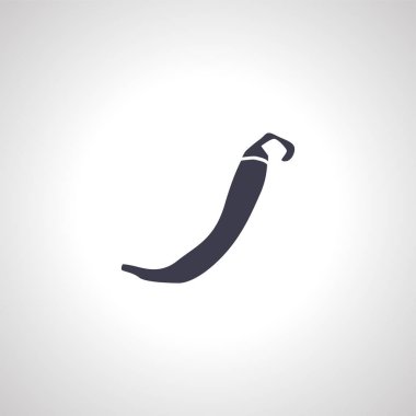 Kırmızı biber ikonu. biber simgesi.