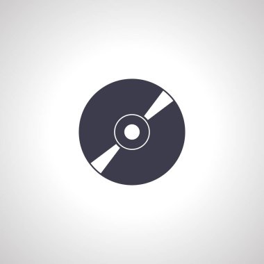 CD disk simgesi. Lazer disk, CD CD, DVD simgesi.