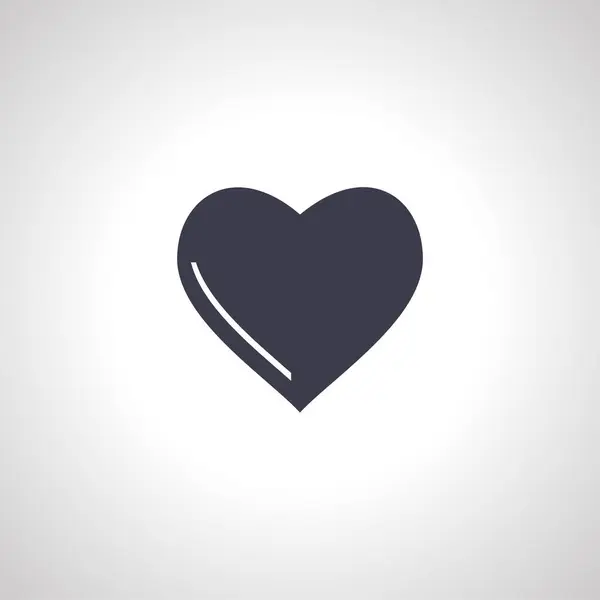 Сердце Изолированная Икона Икона Любви Сердце Изолированный Значок — стоковый вектор