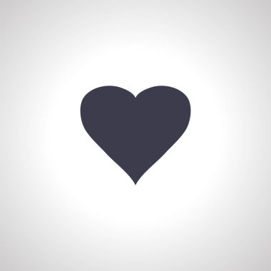 Kalp ikonu. aşk kalp simgesi.