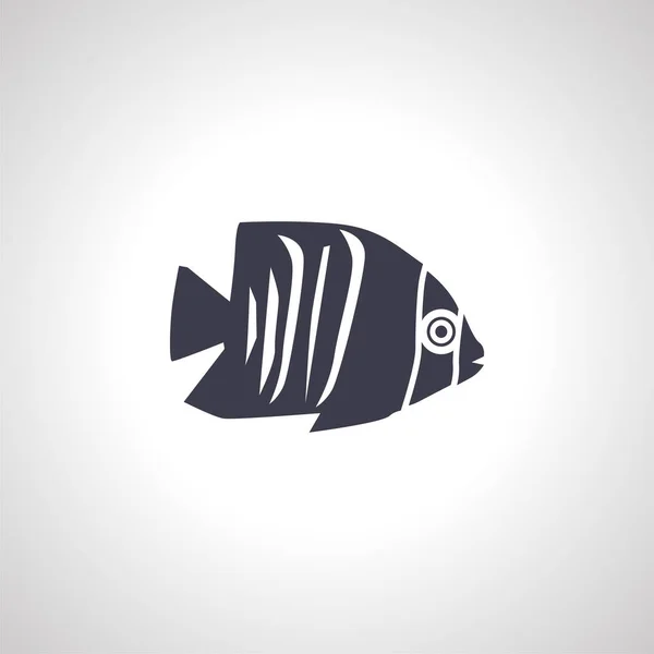 Иконка Рыбы Изолированная Экзотическая Рыба — стоковый вектор