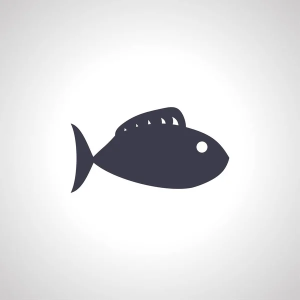 Icono Pescado Icono Pescado Aislado — Vector de stock