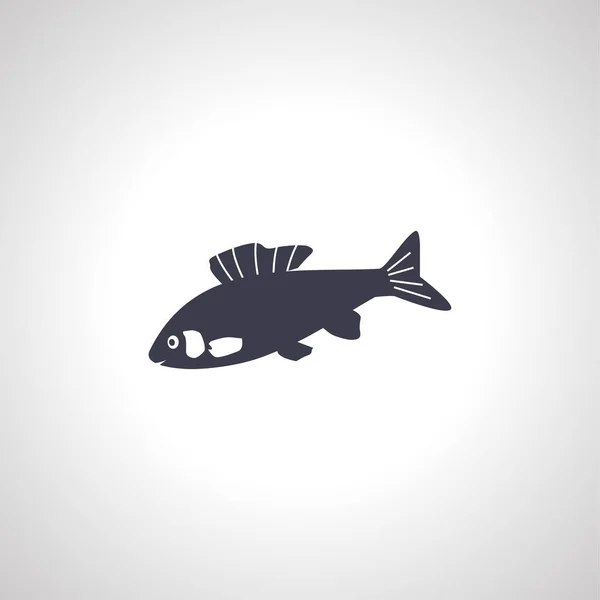 Fish Icon Fish Isolated Icon — Stock Vector