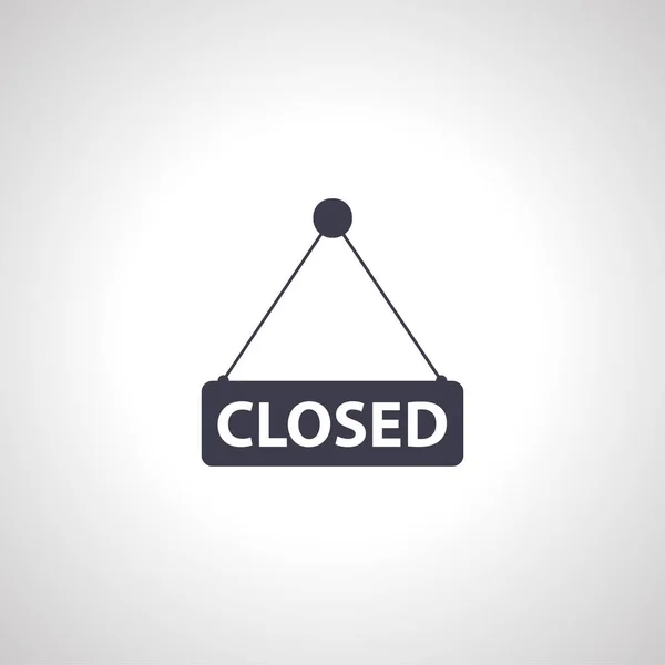 Closed Store Sign Icon Closed Store Sign Icon — Stock Vector