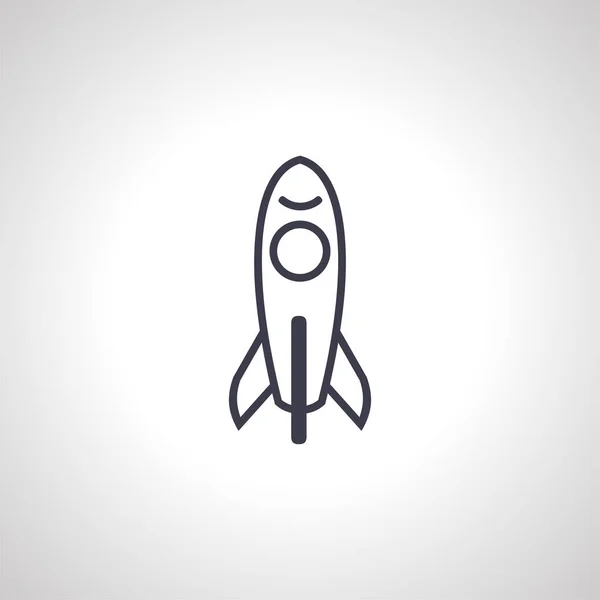 Icono Del Cohete Espacial Cohete Espacial Icono Aislado — Vector de stock