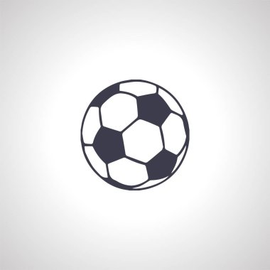 Futbol topu izole edilmiş ikon. futbol simgesi