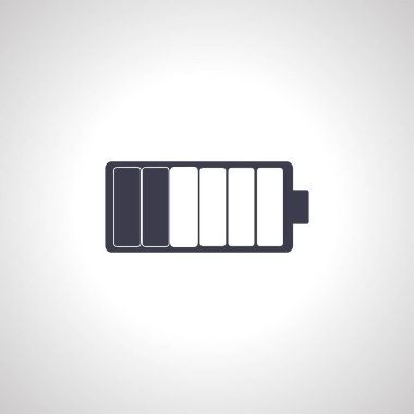 pil simgesi, pil izole edilmiş simge