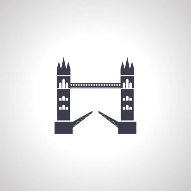 Londra simgesinde Tower Bridge simgesi
