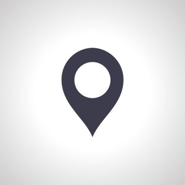 Harita simgesi izole edilmiş simge. Konum simgesi. harita işaretleyici simgesi