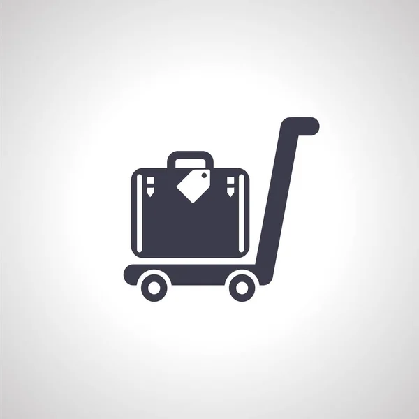 Luggage Airport Isolated Icon — Stock Vector