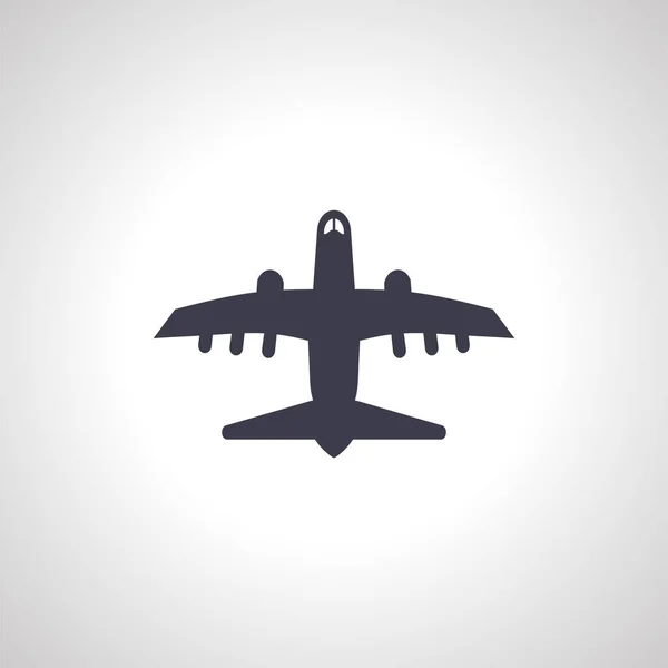 Uçak Izole Ikonu Uçak Simgesi — Stok Vektör