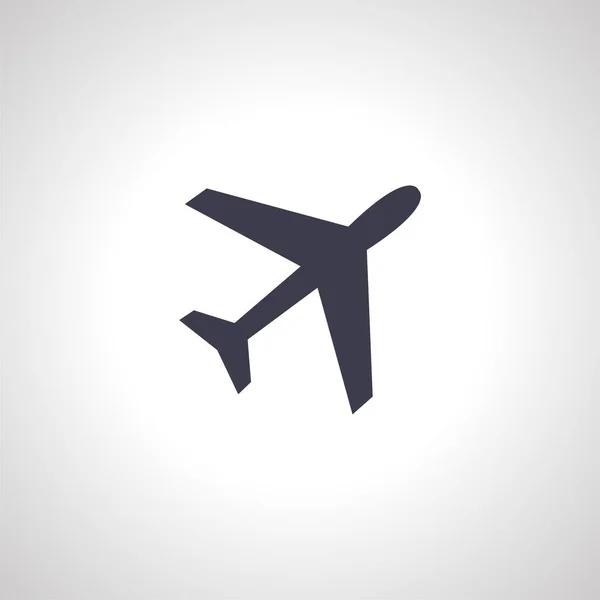 Ebene Isoliert Symbol Flugzeug Symbol — Stockvektor