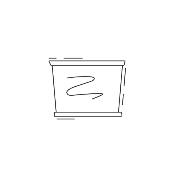 Tafel Liniensymbol Ikone Der Schultafel — Stockvektor